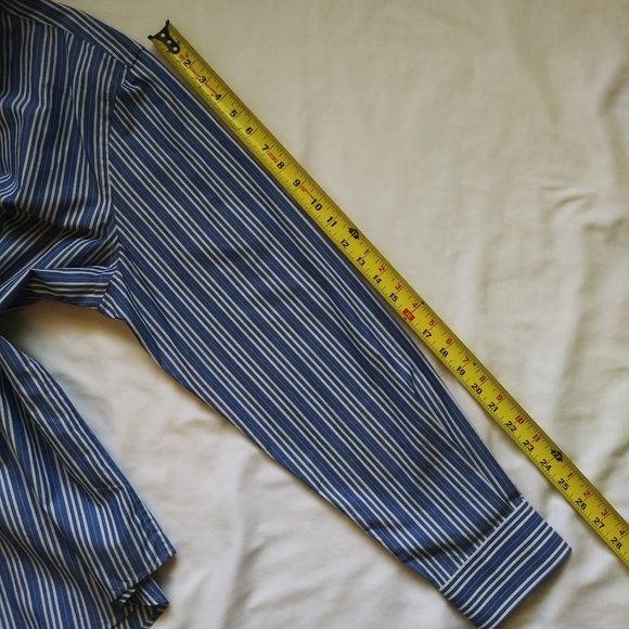 Perry Ellis Dress Shirt Bay Blue - Picture 9 of 10